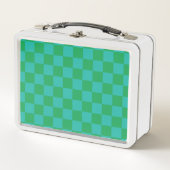 Groen blauw geruit Gingham patroon (Voorkant)