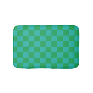 Groen blauw geruit Gingham patroon Badmat