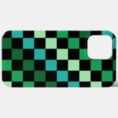 Groen blauw geruit Gingham patroon Case-Mate iPhone Case (Achterkant (horizontaal))
