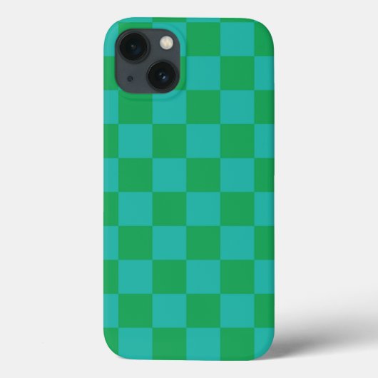 Groen blauw geruit Gingham patroon Case-Mate iPhone Case (Achterkant)