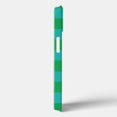 Groen blauw geruit Gingham patroon Case-Mate iPhone Case (Achterkant / Rechts)