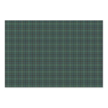 Groen-blauw geruit Schots vakantiepapier