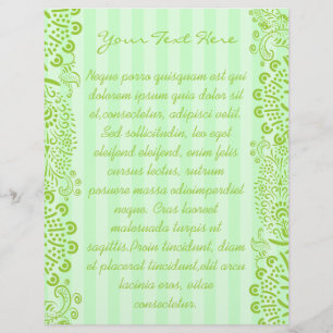 Groen Blauw Gestreepte Swirled Flyer