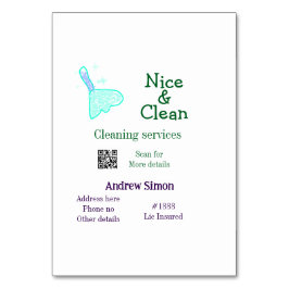 Groen blauw glitter schone dweil voeg naam adres q kaart