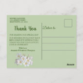 Groen, blauw, goud, ivoren zijde en zijkant Y Brie Briefkaart (Achterkant)