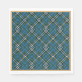 Groen, Blauw, Goud, Kerstspel Servet