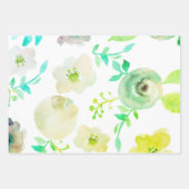 Groen blauw gouddampvlekpapier voor bloemperken inpakpapier vel (Voorkant 3)