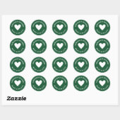 Groen Blauw Handgemaakte Goodies Sticker (Vel)