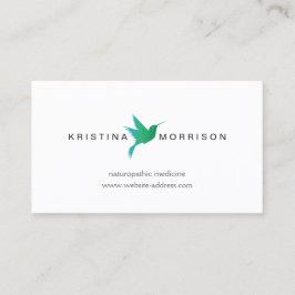 Groen/Blauw Hummingbird Logo Visitekaartje