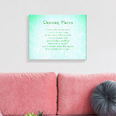 Groen Blauw Inspirerend Energie Reinigingsdoek Canvas Afdruk (Insitu (Woonkamer))