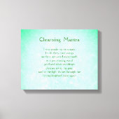 Groen Blauw Inspirerend Energie Reinigingsdoek Canvas Afdruk (Voorkant)