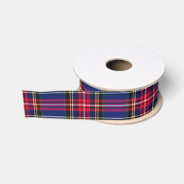 Groen & Blauw Karo Grosgrain Lint