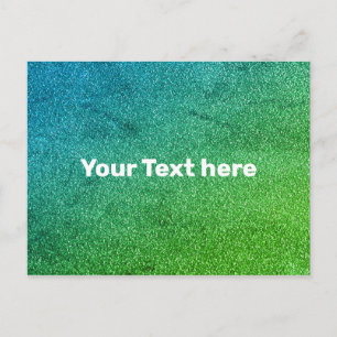Groen Blauw Kleurverloop Ombre Textuur Textured Briefkaart