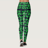 Groen blauw leggings (Achterkant)