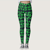 Groen blauw leggings (Voorkant)