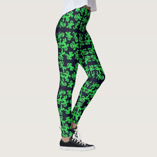 Groen blauw leggings (Rechts)