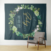 GROEN BLAUW LOOF AQUELREK BABY SHOWER WELKOM WANDKLEED (In Situ (horizontaal))