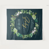 GROEN BLAUW LOOF AQUELREK BABY SHOWER WELKOM WANDKLEED (Voorkant (horizontaal))