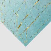 Groen blauw met goud tissuepapier (Detail)