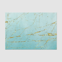 Groen blauw met goud tissuepapier