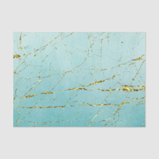 Groen Blauw Met Goud Tissuepapier