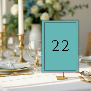 Groen Blauw Minimalistische Elegante Trouw Kaart