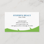 Groen Blauw Modern Landscaping Logo Visitekaartje (Achterkant)