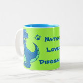 Groen blauw | Naam personaliseren | Dinosaur | MOK (Voorkant links)