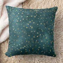 Groen blauw nachtelijke hemel blauwgroen gouden st