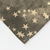 Groen blauw nachtelijke hemel sepia bruin gouden s fleece deken (Hoek)