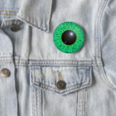 Groen blauw oog met platte Button (In situ)