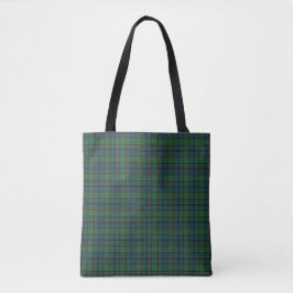 Groen Blauw Oranje Schotse Plaid Tote Tas