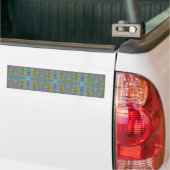 Groen blauw Paars Geometrisch Bumpersticker (Op Truck)