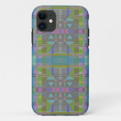 Groen blauw Paars Geometrisch Case-Mate iPhone Case (Achterkant)