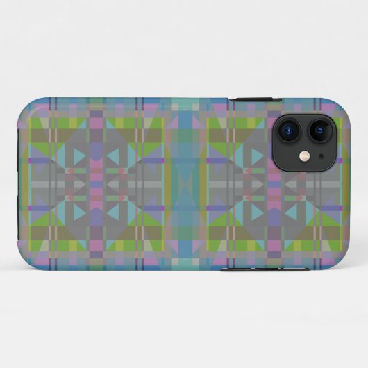 Groen blauw Paars Geometrisch Case-Mate iPhone Case (Achterkant (horizontaal))