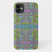 Groen blauw Paars Geometrisch Case-Mate iPhone Case (Achterkant)