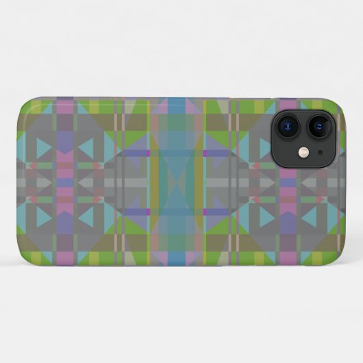Groen blauw Paars Geometrisch Case-Mate iPhone Case (Achterkant (horizontaal))