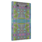 Groen blauw Paars Geometrisch Klembord (Rechts)