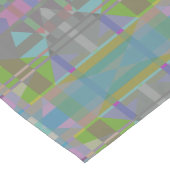 Groen Blauw Paars Geometrisch Korte Tafelloper (Hoek)