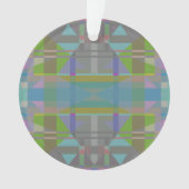 Groen blauw Paars Geometrisch Ornament (voorkant)