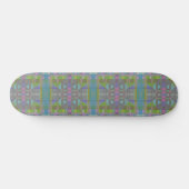 Groen blauw Paars Geometrisch Persoonlijk Skateboard (Horizontaal)
