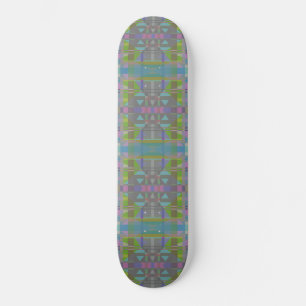 Groen blauw Paars Geometrisch Persoonlijk Skateboard