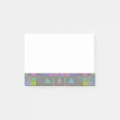 Groen blauw Paars Geometrisch Post-it® Notes (Voorkant)
