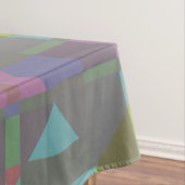 Groen Blauw Paars Geometrisch Tafelkleed (Voorbeeld)