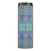 Groen blauw Paars Geometrisch Thermosbeker (Achterkant)