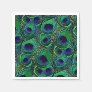 Groen, blauw, Paars pakje doetherpapier Servetten