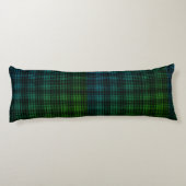 Groen Blauw Plaid Body Pillow Lichaamskussen (Achterkant)