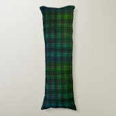 Groen Blauw Plaid Body Pillow Lichaamskussen (Voorkant Verticaal)