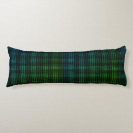 Groen Blauw Plaid Body Pillow Lichaamskussen