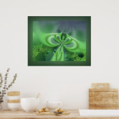 groen blauw poster (Keuken)